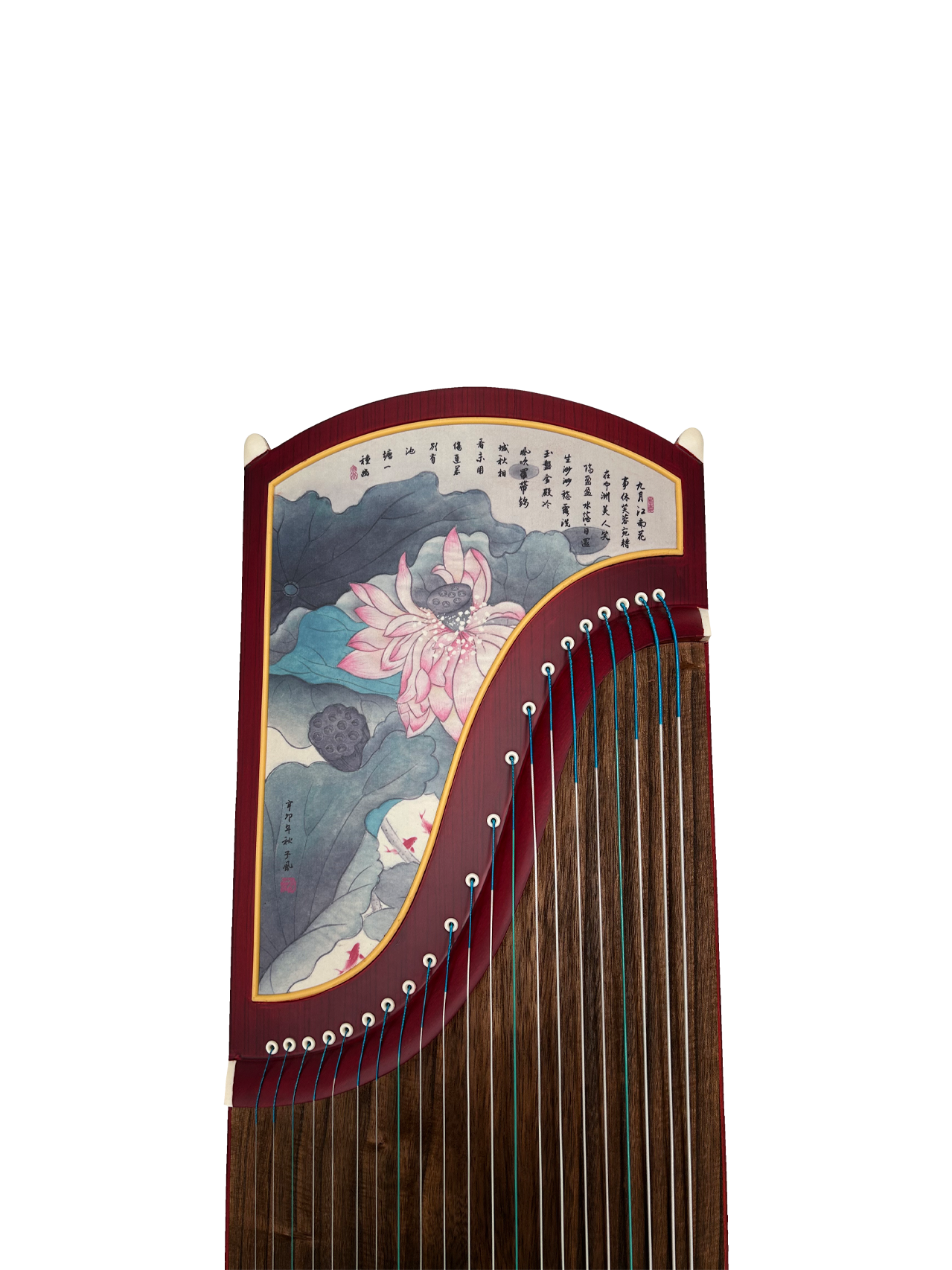 Yayun Guzheng - Red Lotus Rosewood Guzheng