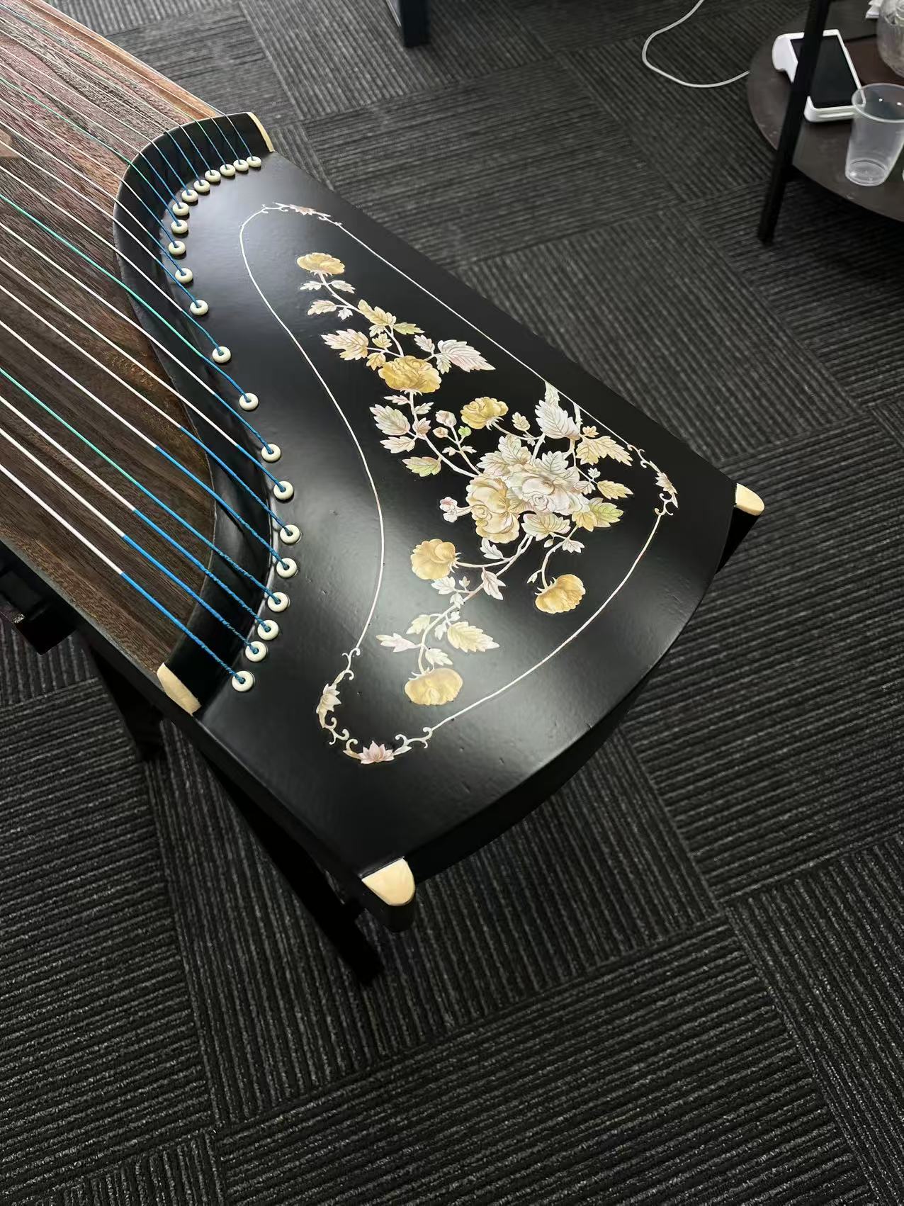 Yayun Guzheng - Black Peony Rosewood Guzheng