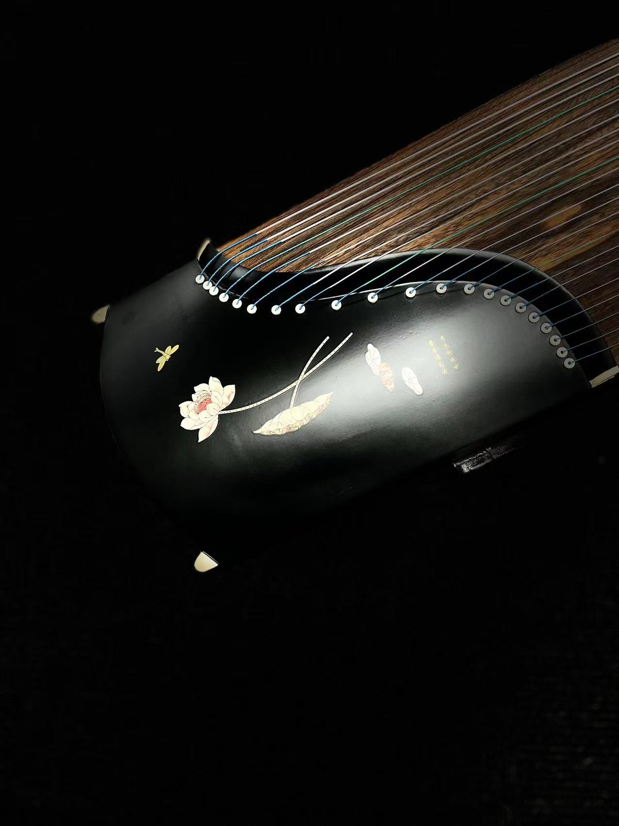 Yayun Guzheng - Black Lotus Rosewood Guzheng
