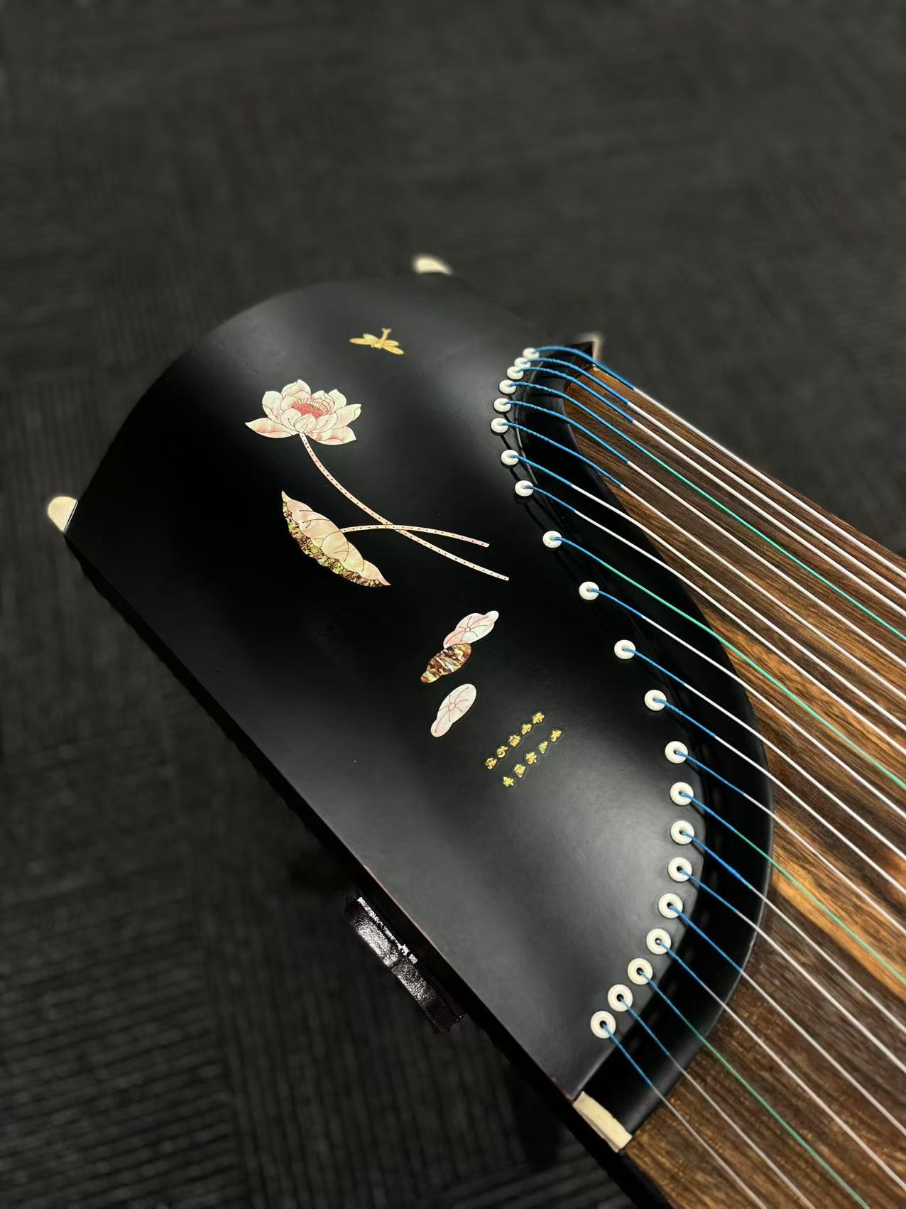 Yayun Guzheng - Black Lotus Rosewood Guzheng