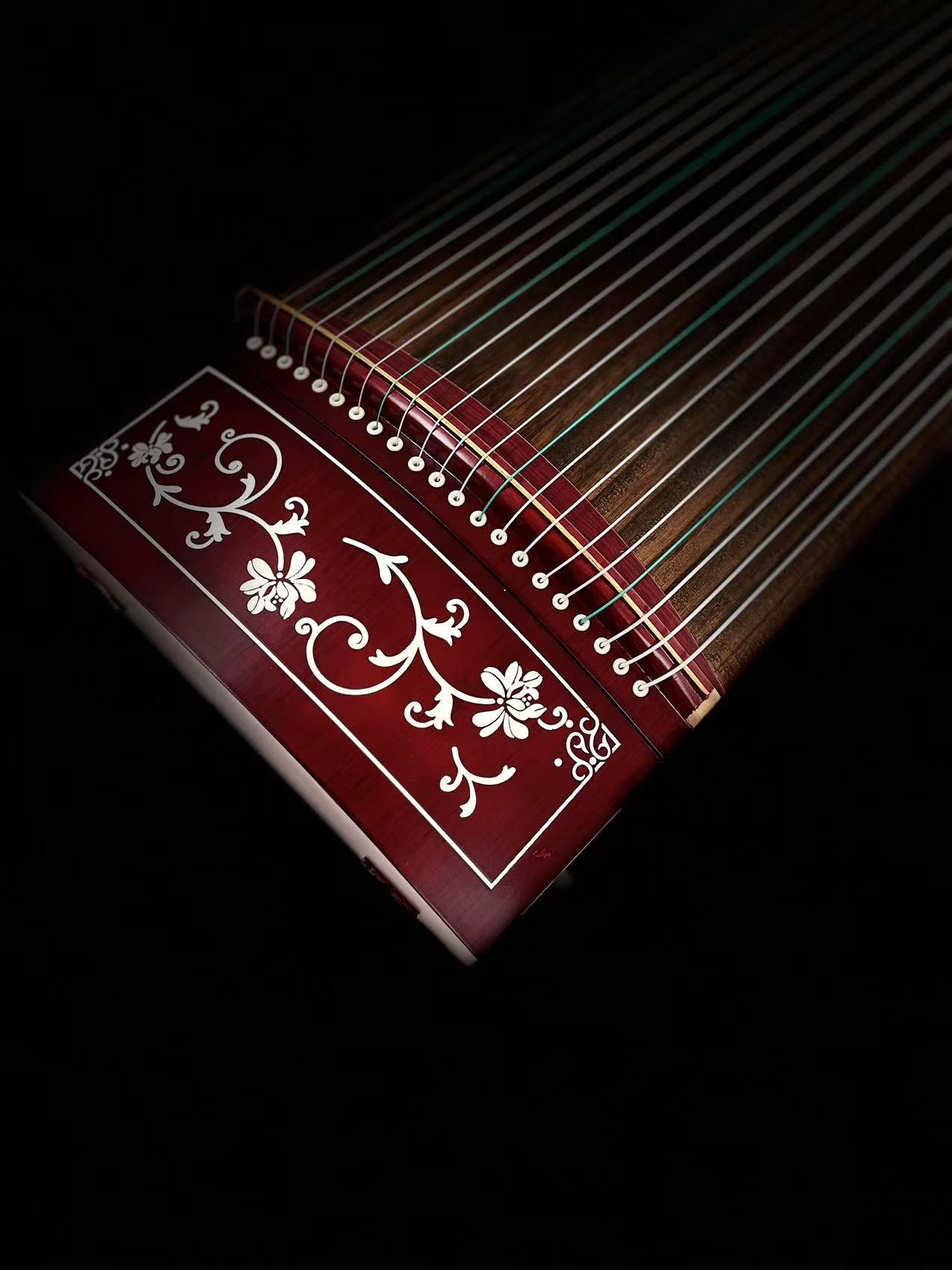 Yayun Guzheng - Red Petals in the Wind Rosewood Guzheng