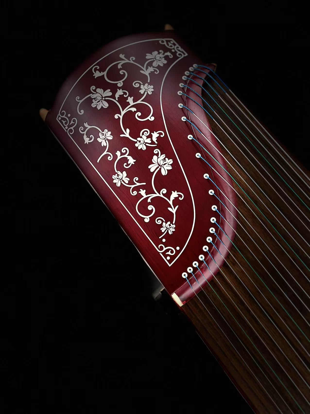 Yayun Guzheng - Red Petals in the Wind Rosewood Guzheng