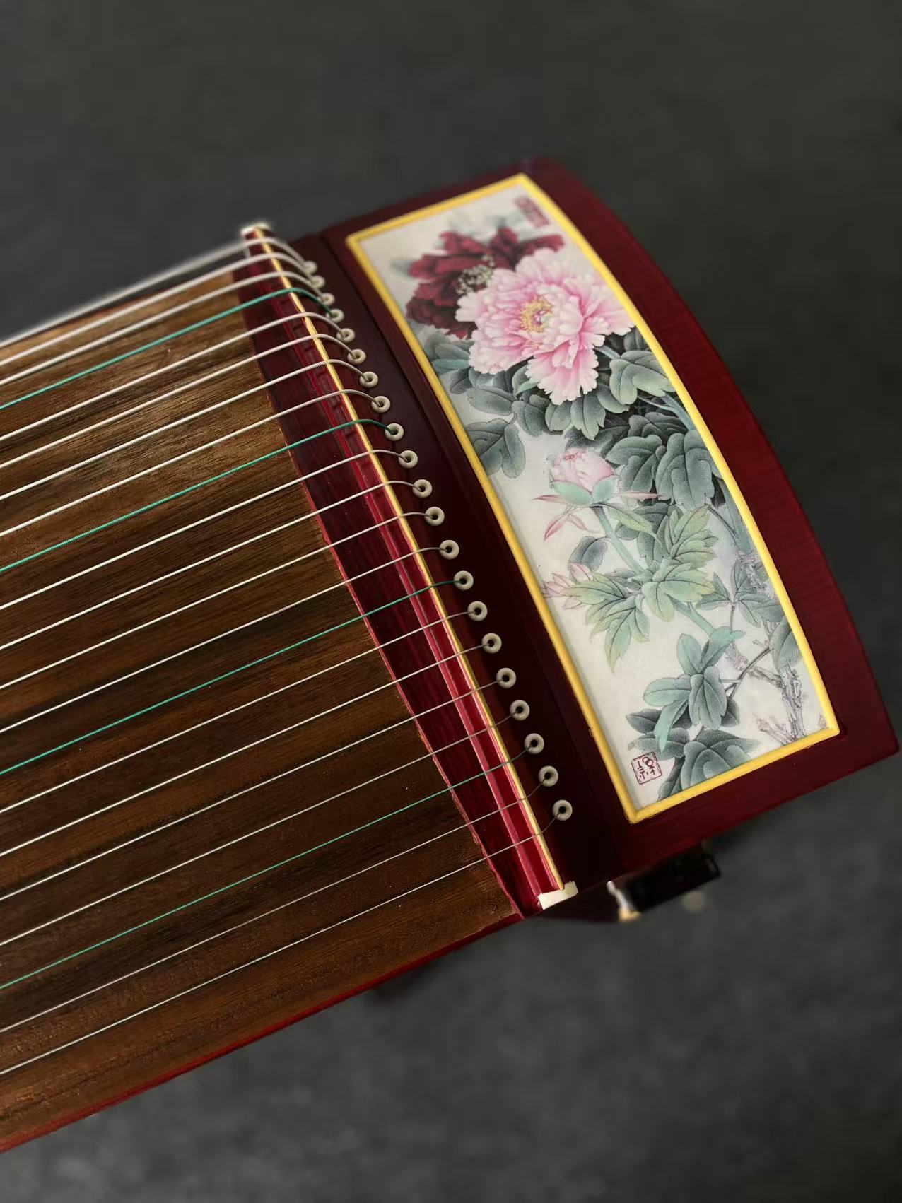 Yayun Guzheng -  Red Peony Rosewood Guzheng