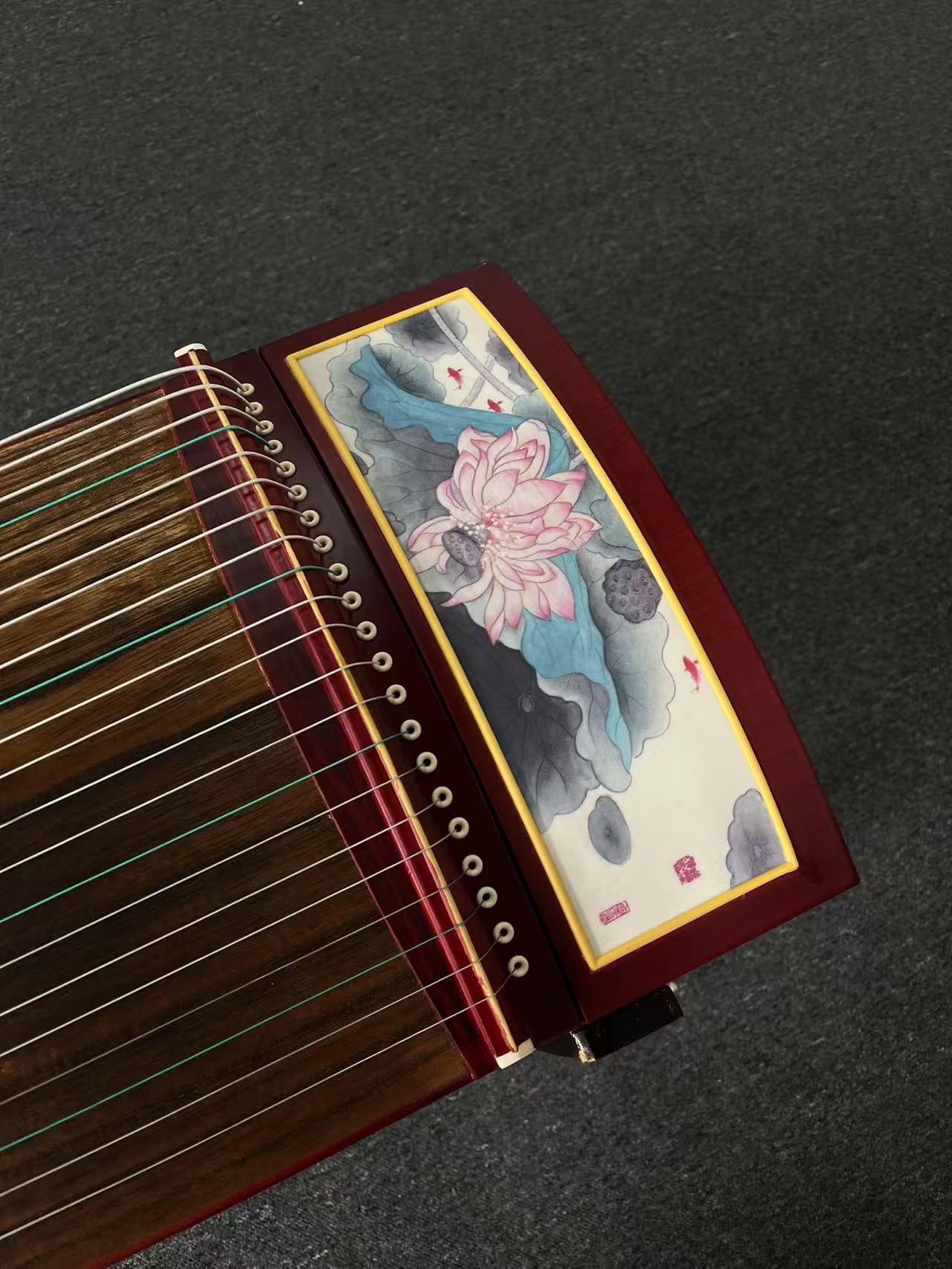 Yayun Guzheng - Red Lotus Rosewood Guzheng