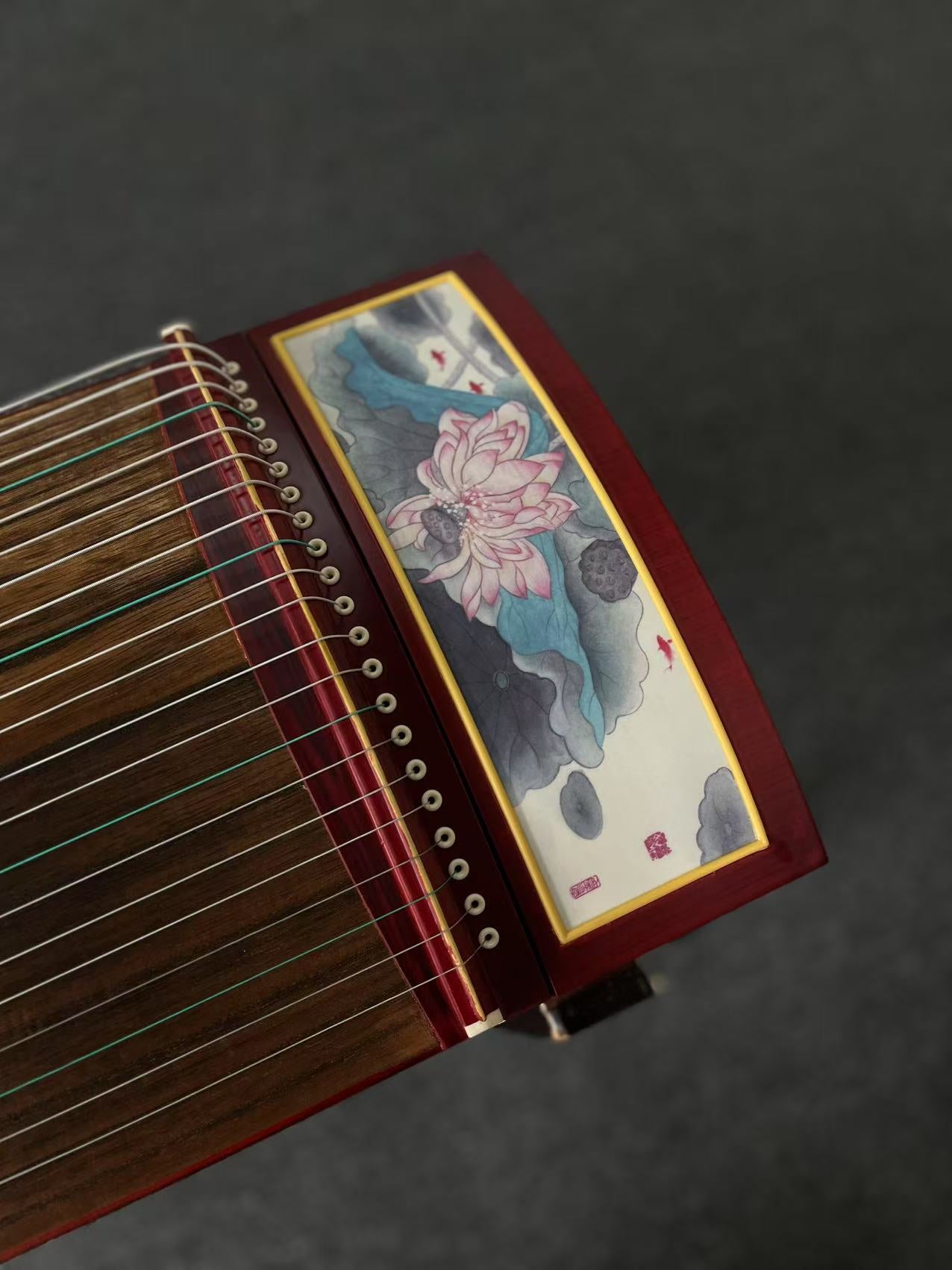 Yayun Guzheng - Red Lotus Rosewood Guzheng