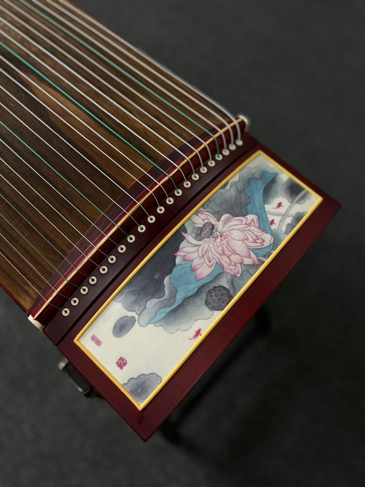 Yayun Guzheng - Red Lotus Rosewood Guzheng