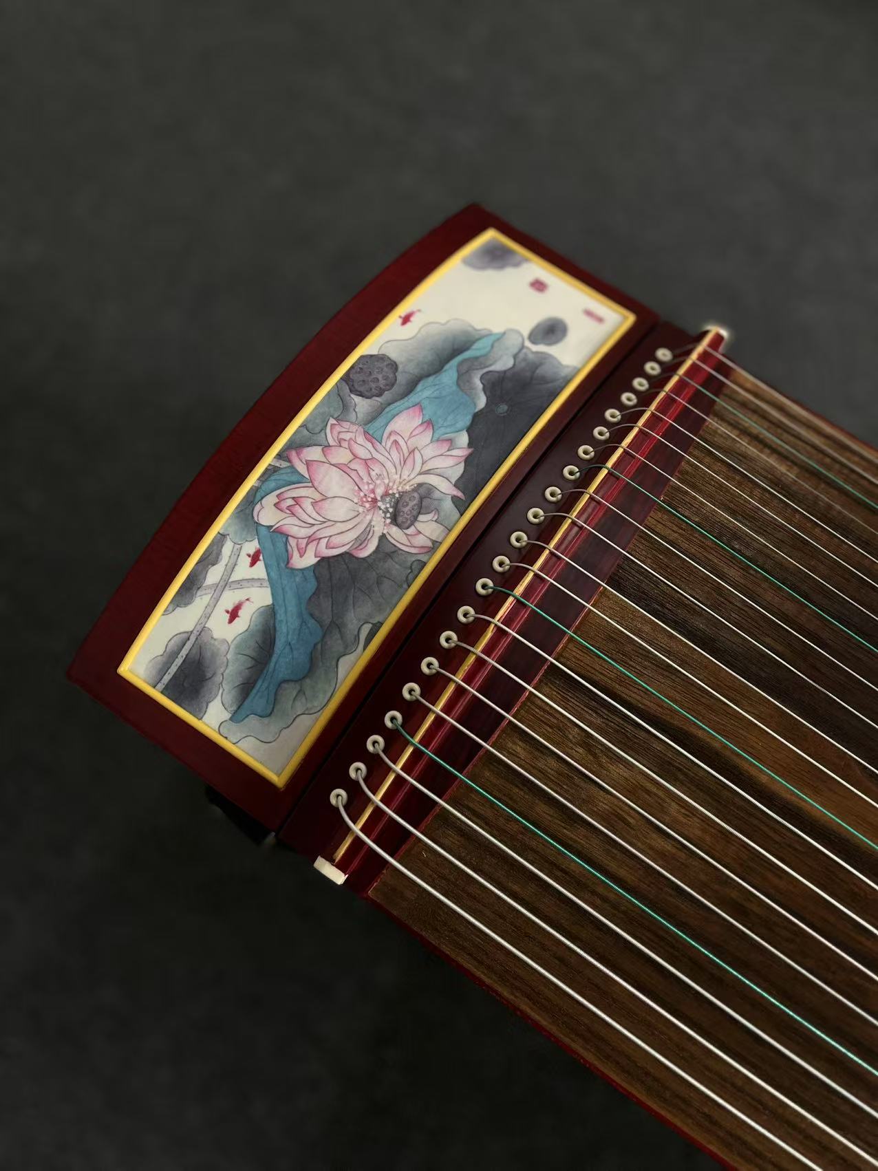 Yayun Guzheng - Red Lotus Rosewood Guzheng