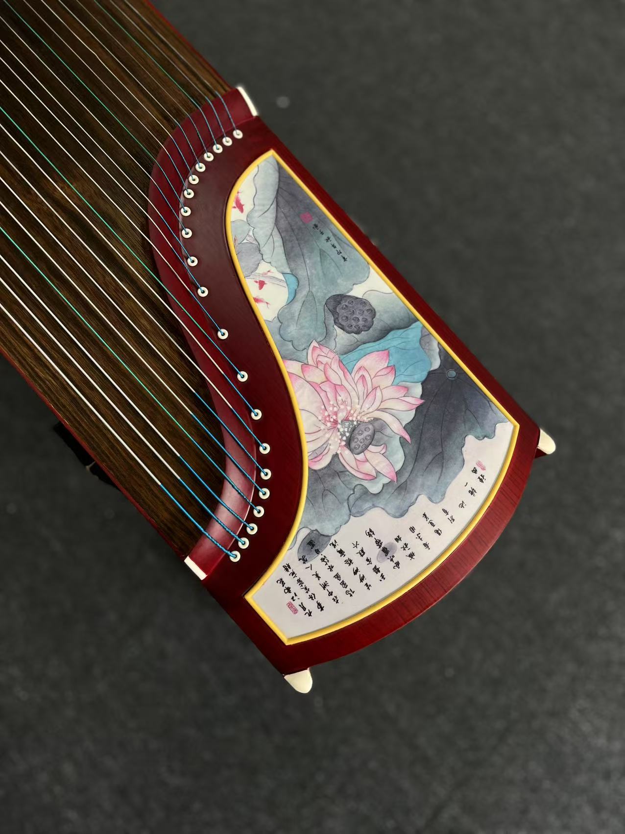 Yayun Guzheng - Red Lotus Rosewood Guzheng