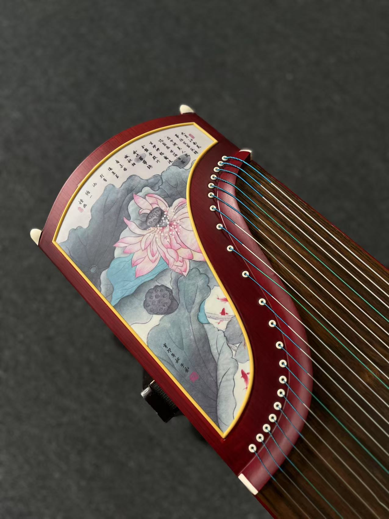 Yayun Guzheng - Red Lotus Rosewood Guzheng