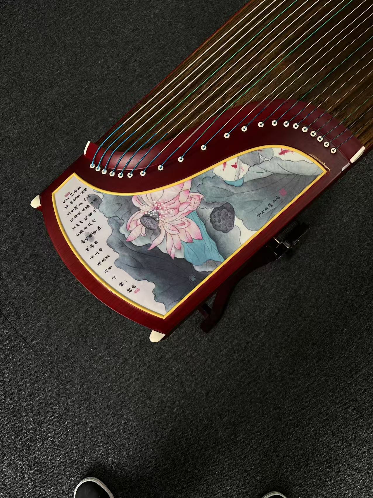 Yayun Guzheng - Red Lotus Rosewood Guzheng