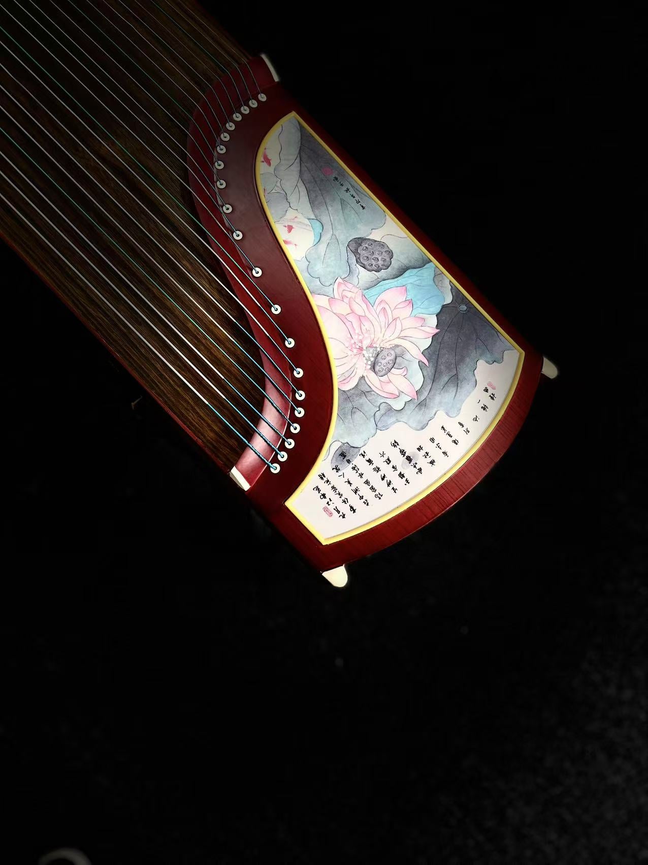 Yayun Guzheng - Red Lotus Rosewood Guzheng
