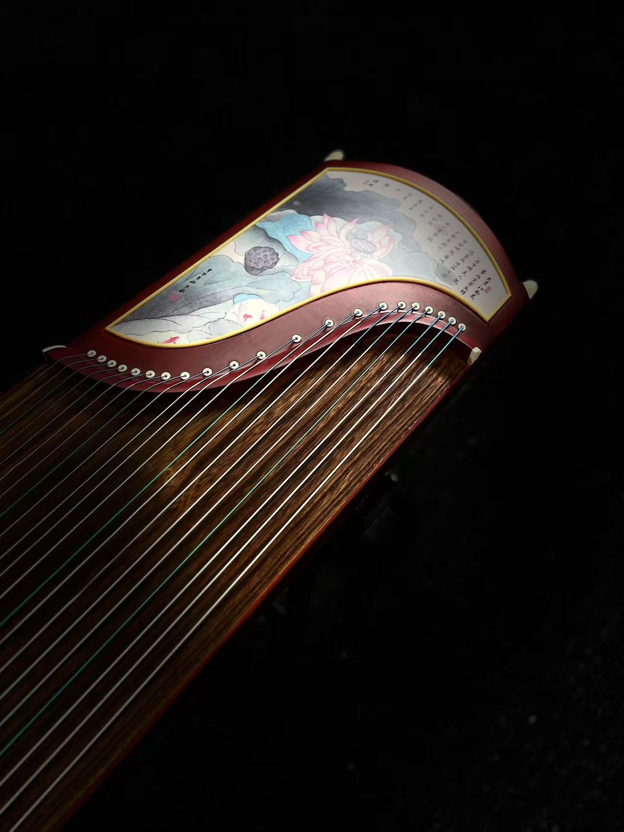 Yayun Guzheng - Red Lotus Rosewood Guzheng
