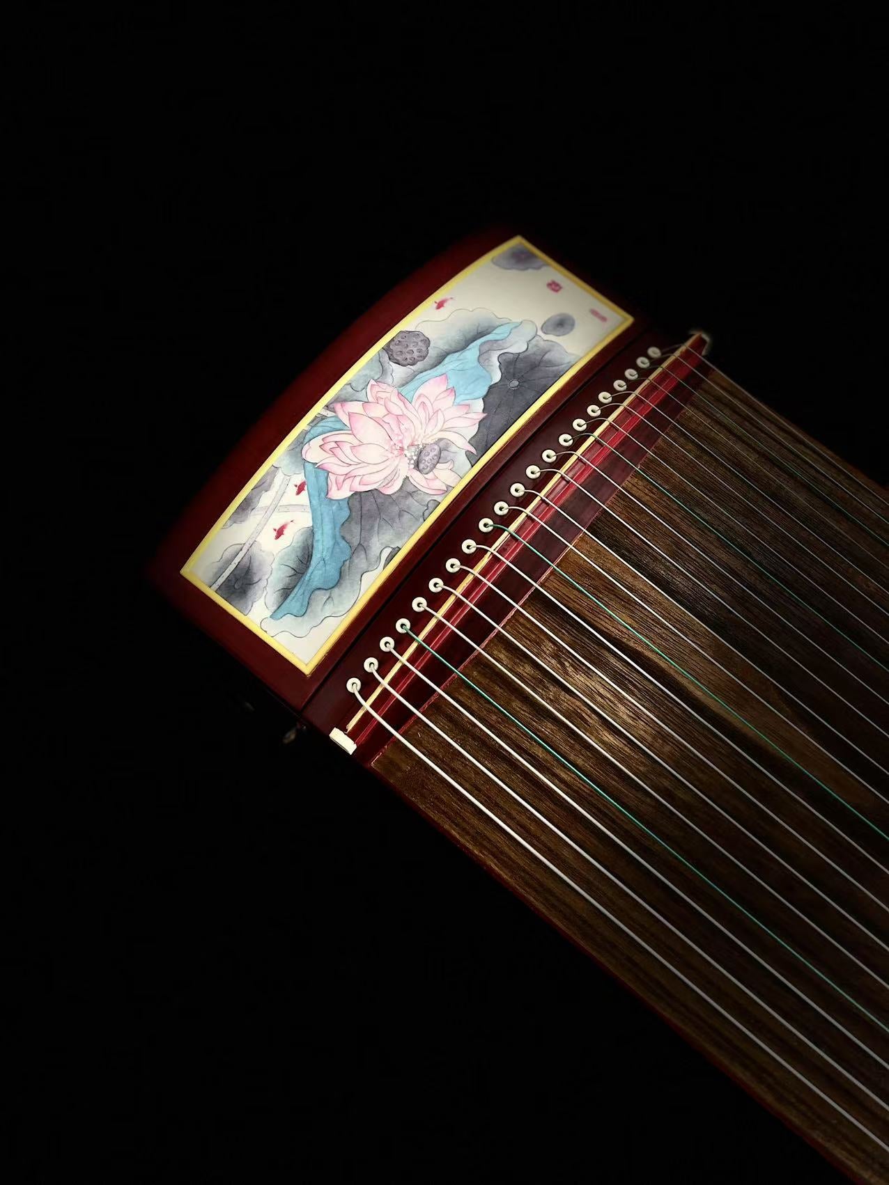 Yayun Guzheng - Red Lotus Rosewood Guzheng