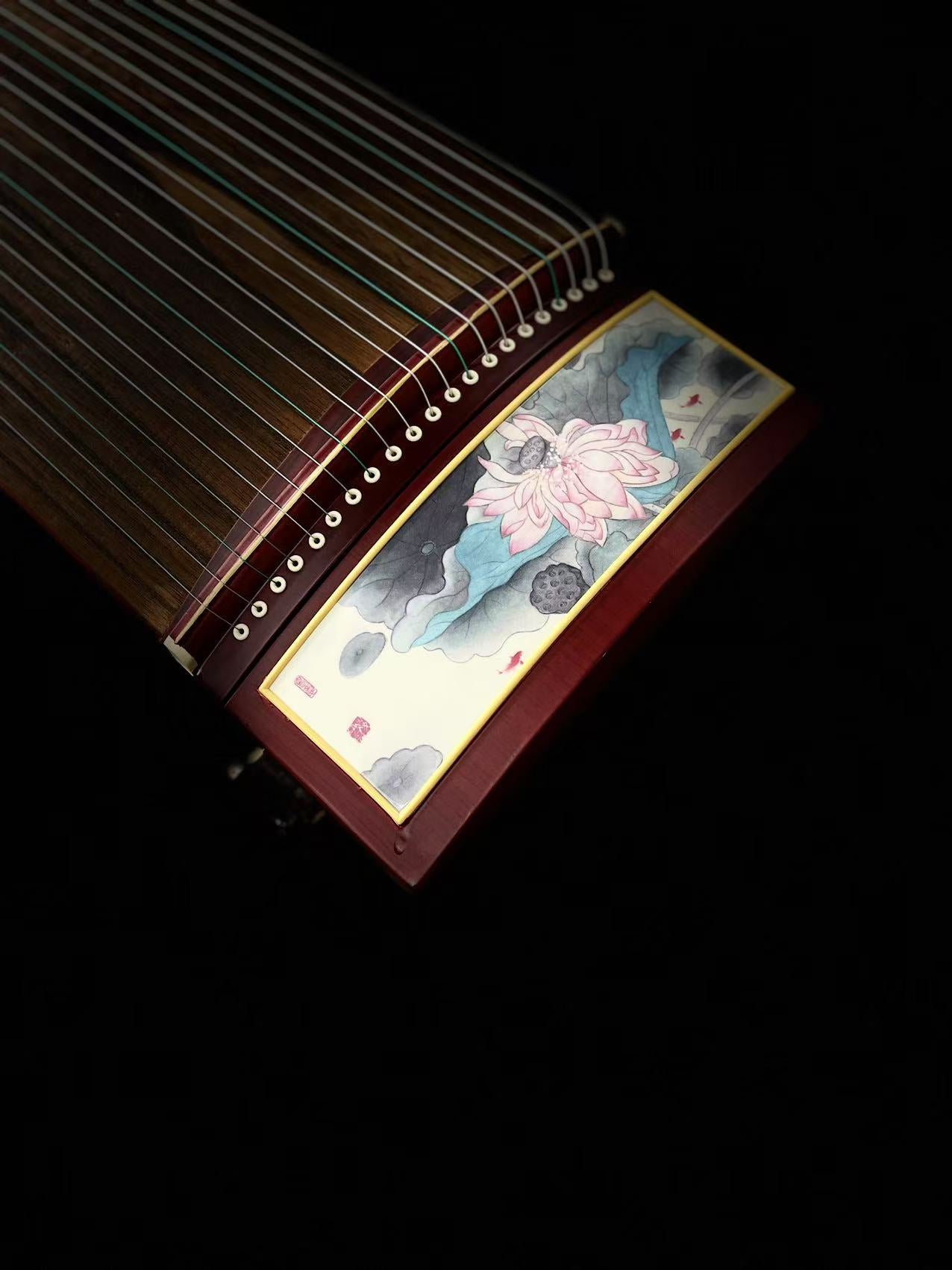 Yayun Guzheng - Red Lotus Rosewood Guzheng