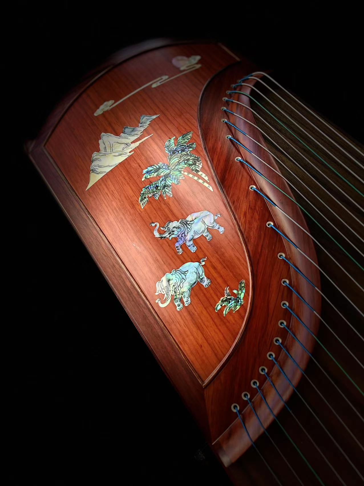 Qingmu Guzheng - Beautiful Brocade Wood Guzheng