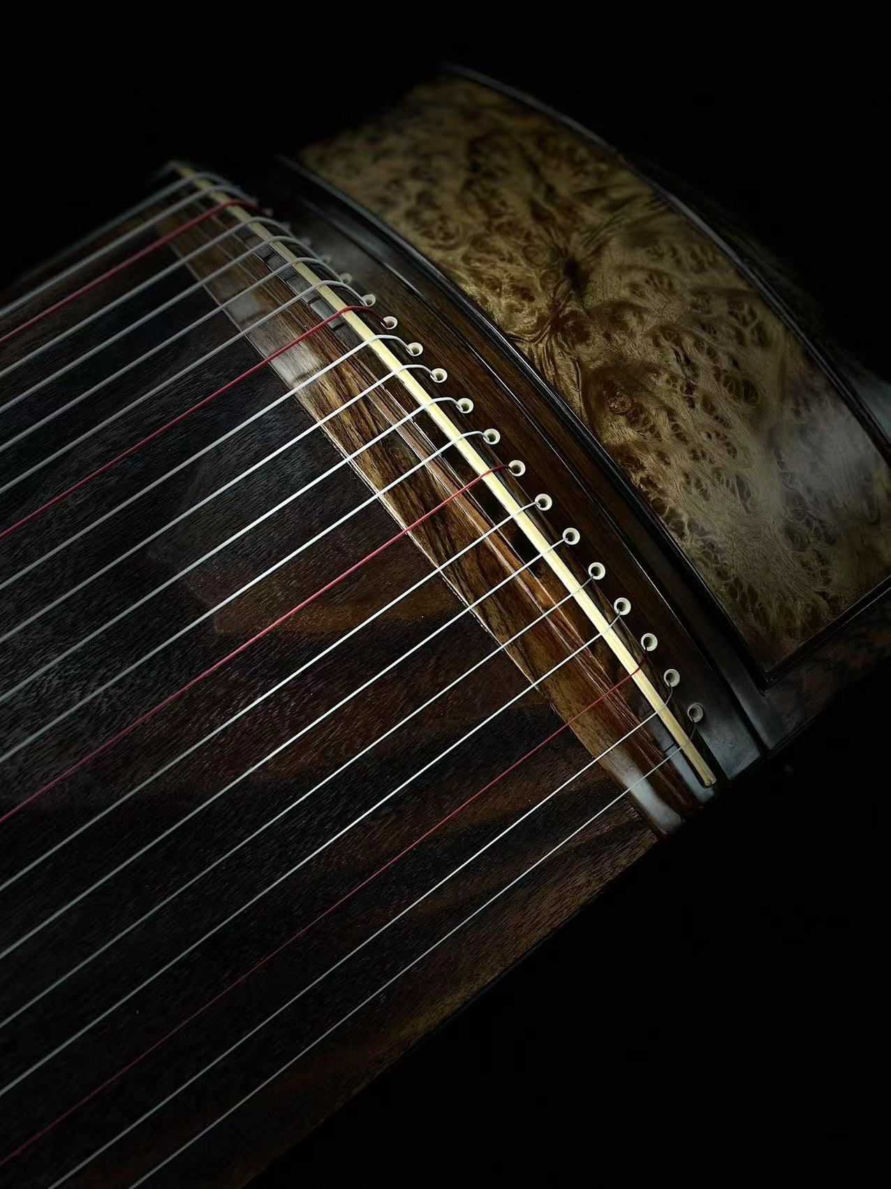 Qingmu Guzheng - Golden Sand Ebony Wood Guzheng