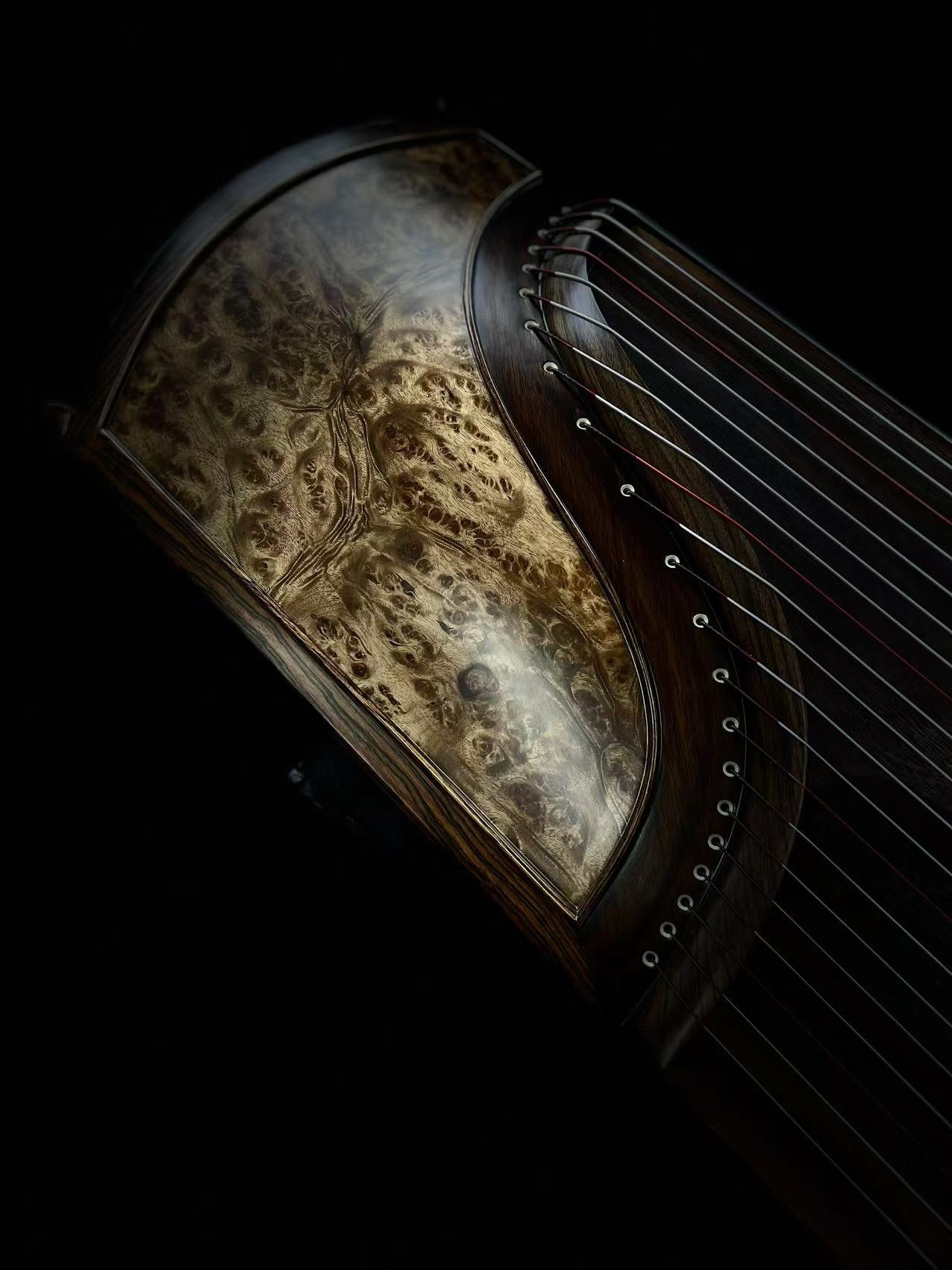Qingmu Guzheng - Golden Sand Ebony Wood Guzheng