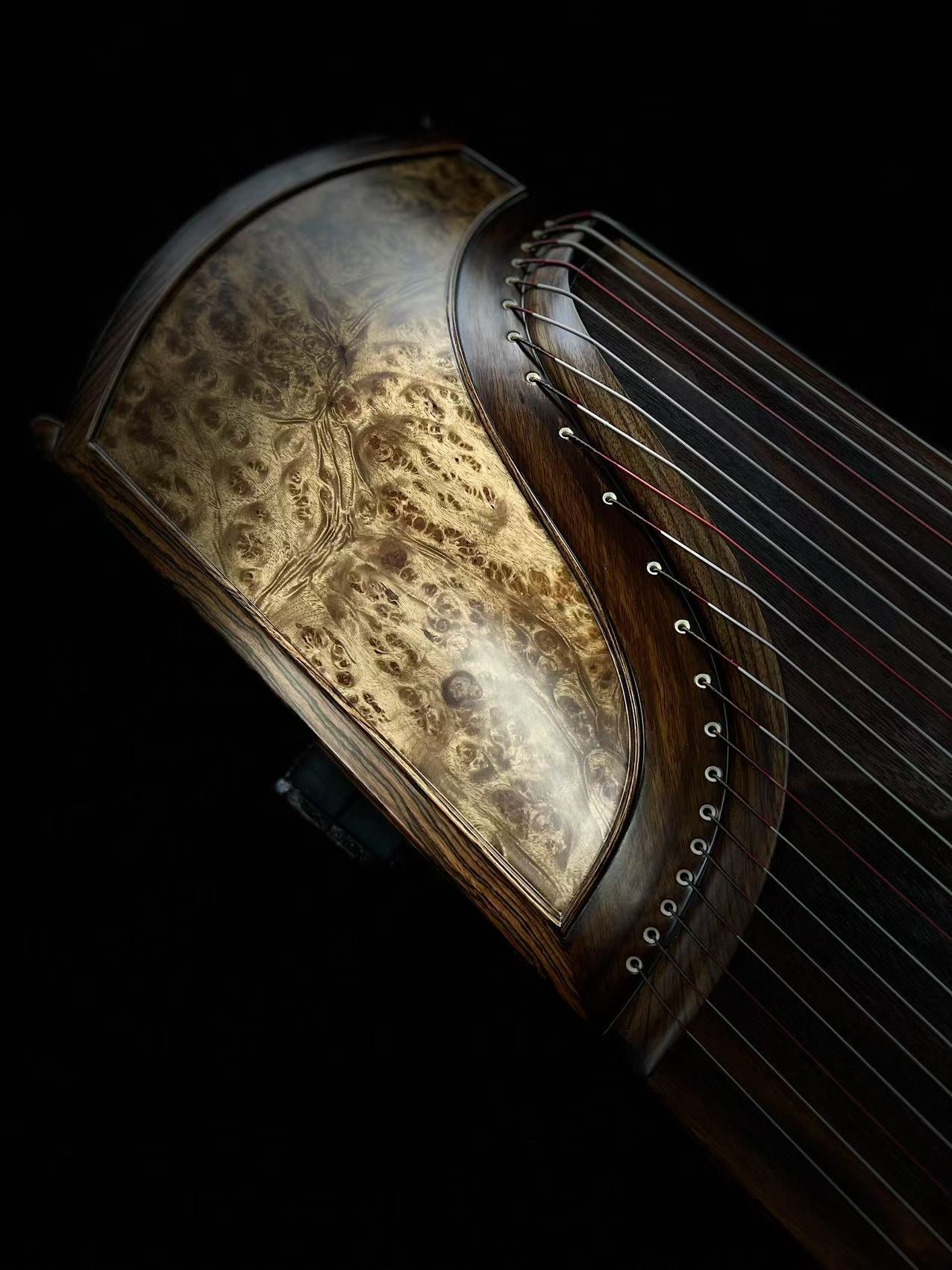 Qingmu Guzheng - Golden Sand Ebony Wood Guzheng