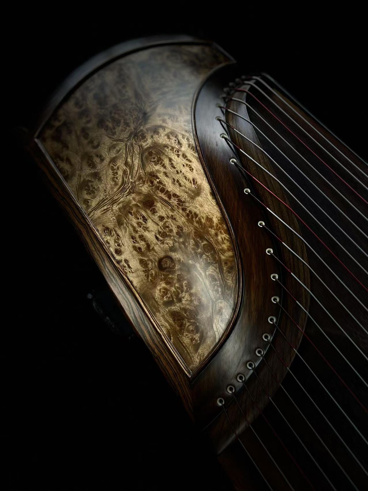Qingmu Guzheng - Golden Sand Ebony Wood Guzheng
