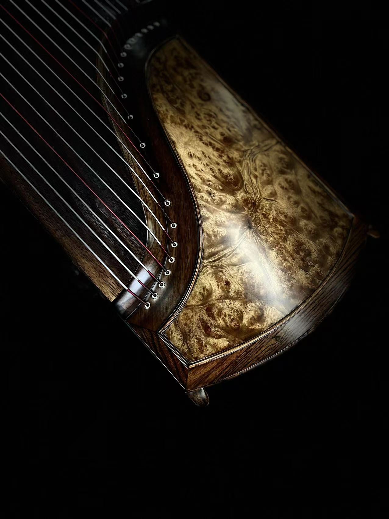 Qingmu Guzheng - Golden Sand Ebony Wood Guzheng