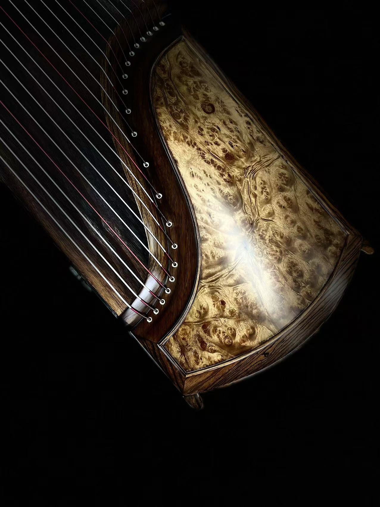 Qingmu Guzheng - Golden Sand Ebony Wood Guzheng