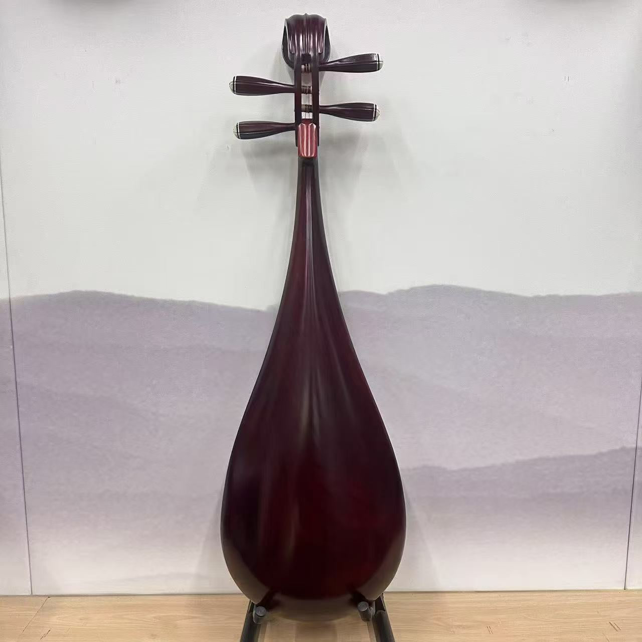 AUCN Pipa - Chinese Toon Wood Pipa with Bone Flowers