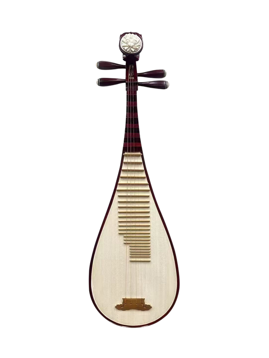 AUCN Pipa - Chinese Toon Wood Pipa with Bone Flowers