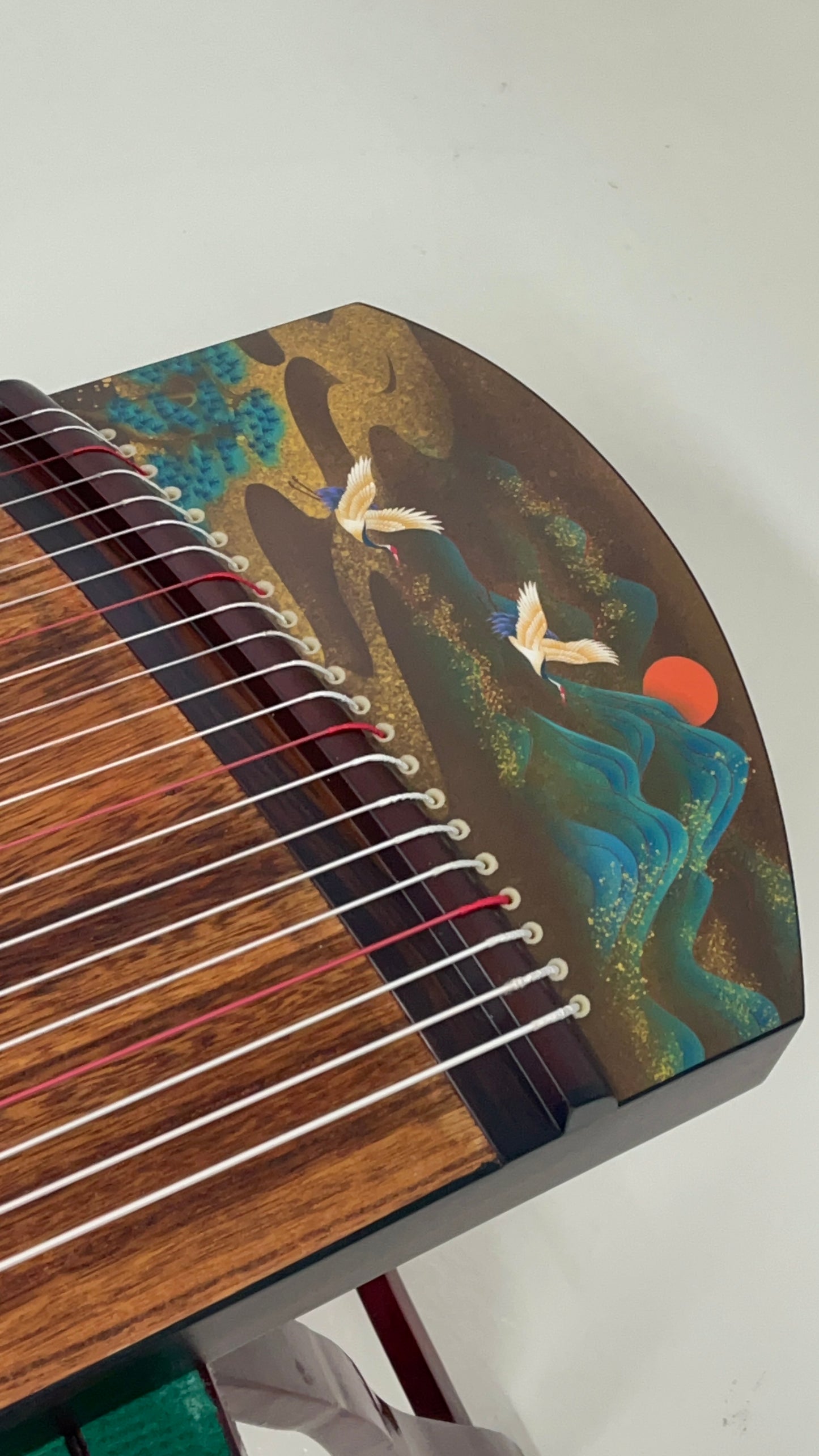 Yayun Guzheng - Sunset Glow Ebony Wood Guzheng