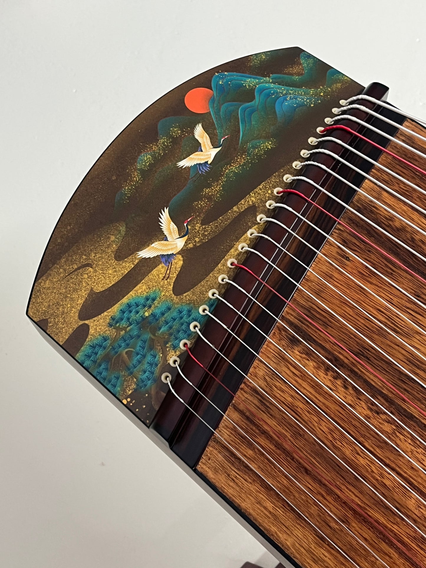 Yayun Guzheng - Sunset Glow Ebony Wood Guzheng