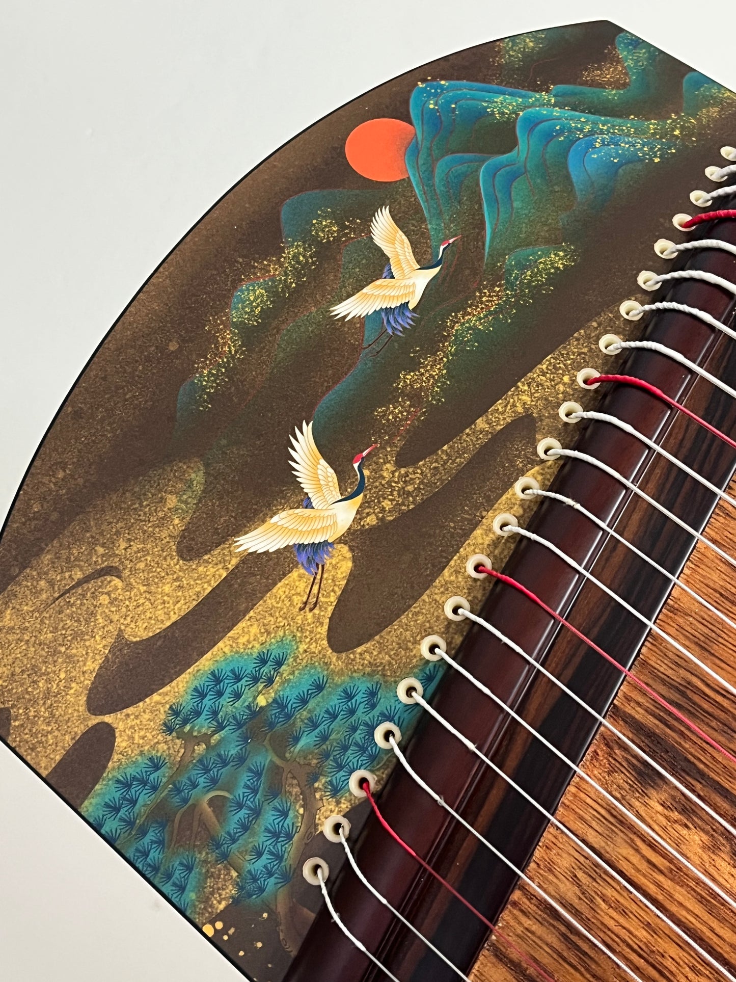 Yayun Guzheng - Sunset Glow Ebony Wood Guzheng