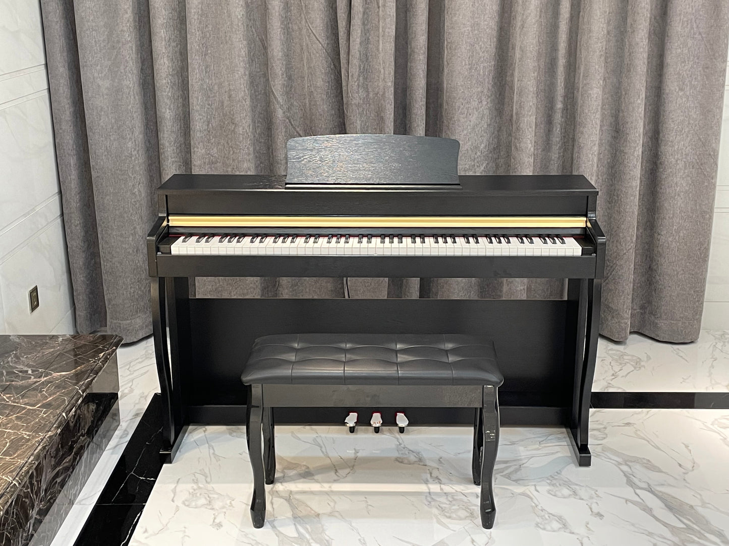 AUCN Piano - XH8006 Progressive Graded Fully Weighted Hammer Action Keys (Sliding Lid Design)