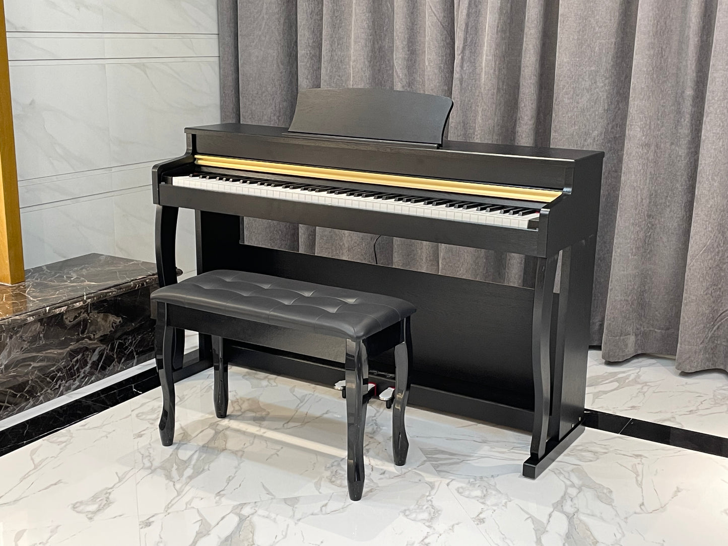 AUCN Piano - XH8006 Progressive Graded Fully Weighted Hammer Action Keys (Sliding Lid Design)