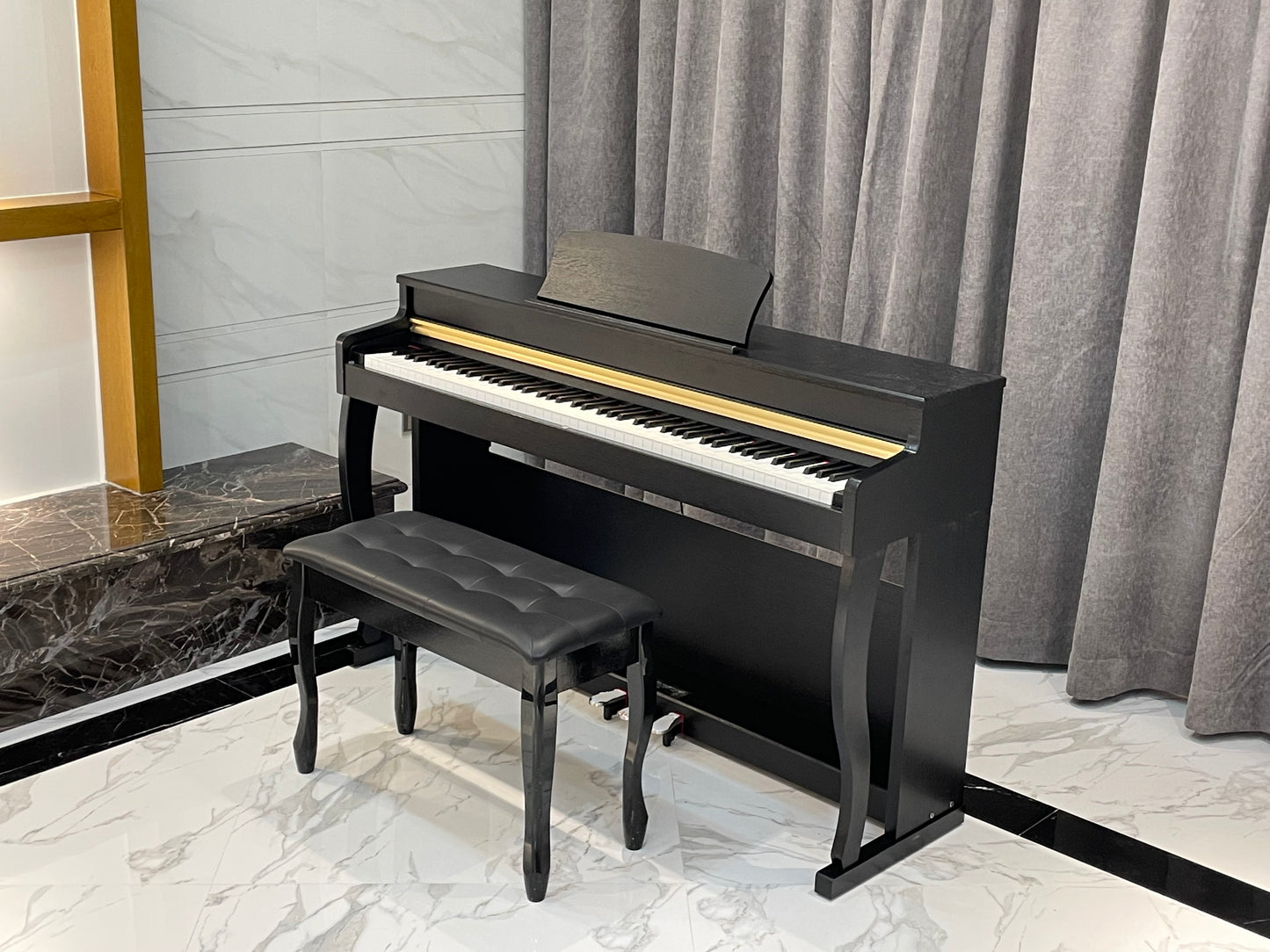 AUCN Piano - XH8006 Progressive Graded Fully Weighted Hammer Action Keys (Sliding Lid Design)