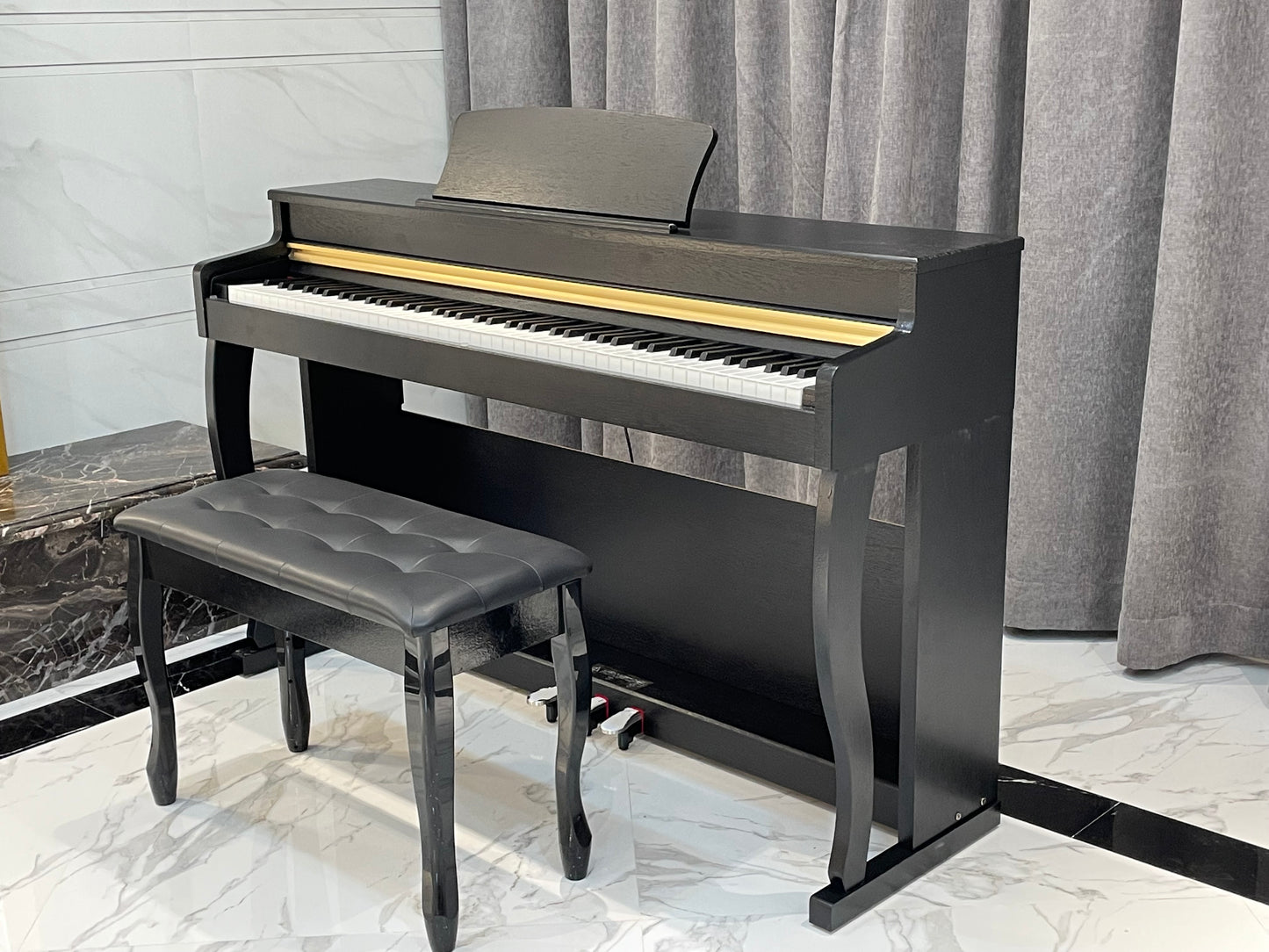 AUCN Piano - XH8006 Progressive Graded Fully Weighted Hammer Action Keys (Sliding Lid Design)