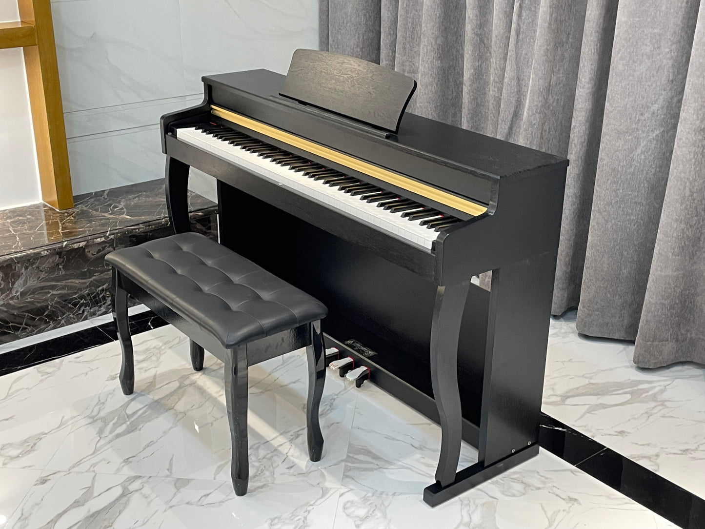 AUCN Piano - XH8006 Progressive Graded Fully Weighted Hammer Action Keys (Sliding Lid Design)