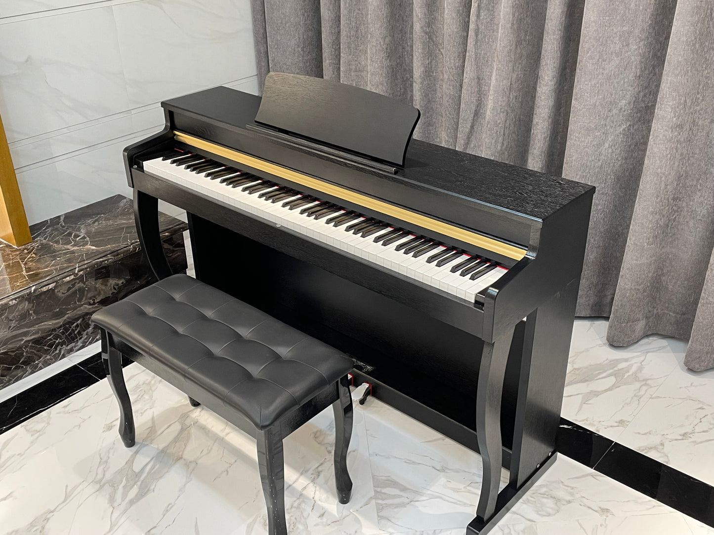 AUCN Piano - XH8006 Progressive Graded Fully Weighted Hammer Action Keys (Sliding Lid Design)