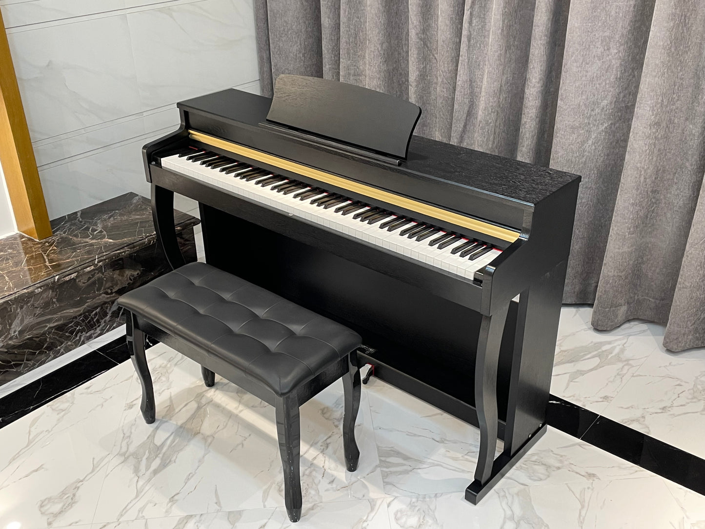 AUCN Piano - XH8006 Progressive Graded Fully Weighted Hammer Action Keys (Sliding Lid Design)