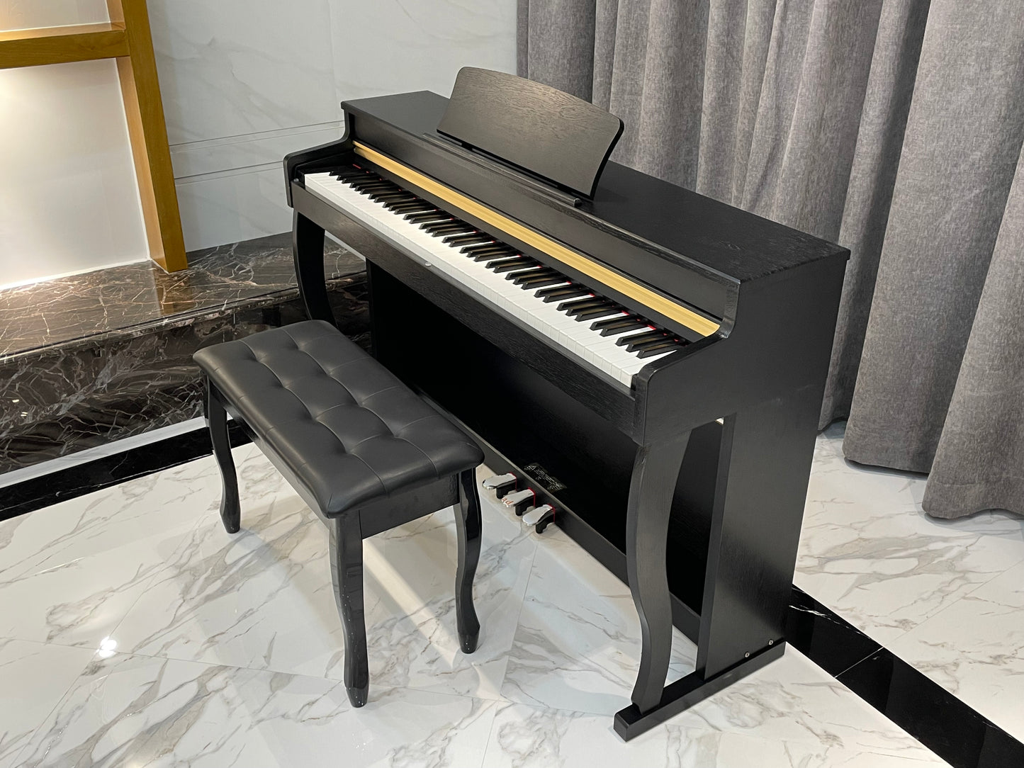 AUCN Piano - XH8006 Progressive Graded Fully Weighted Hammer Action Keys (Sliding Lid Design)