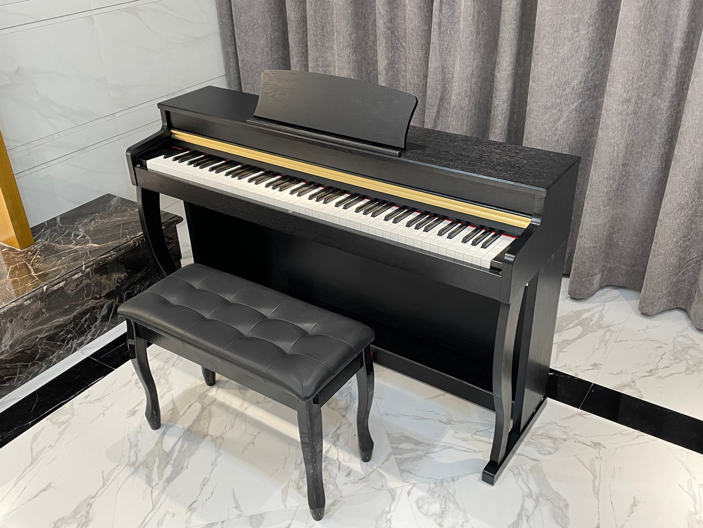 AUCN Piano - XH8006 Progressive Graded Fully Weighted Hammer Action Keys (Sliding Lid Design)