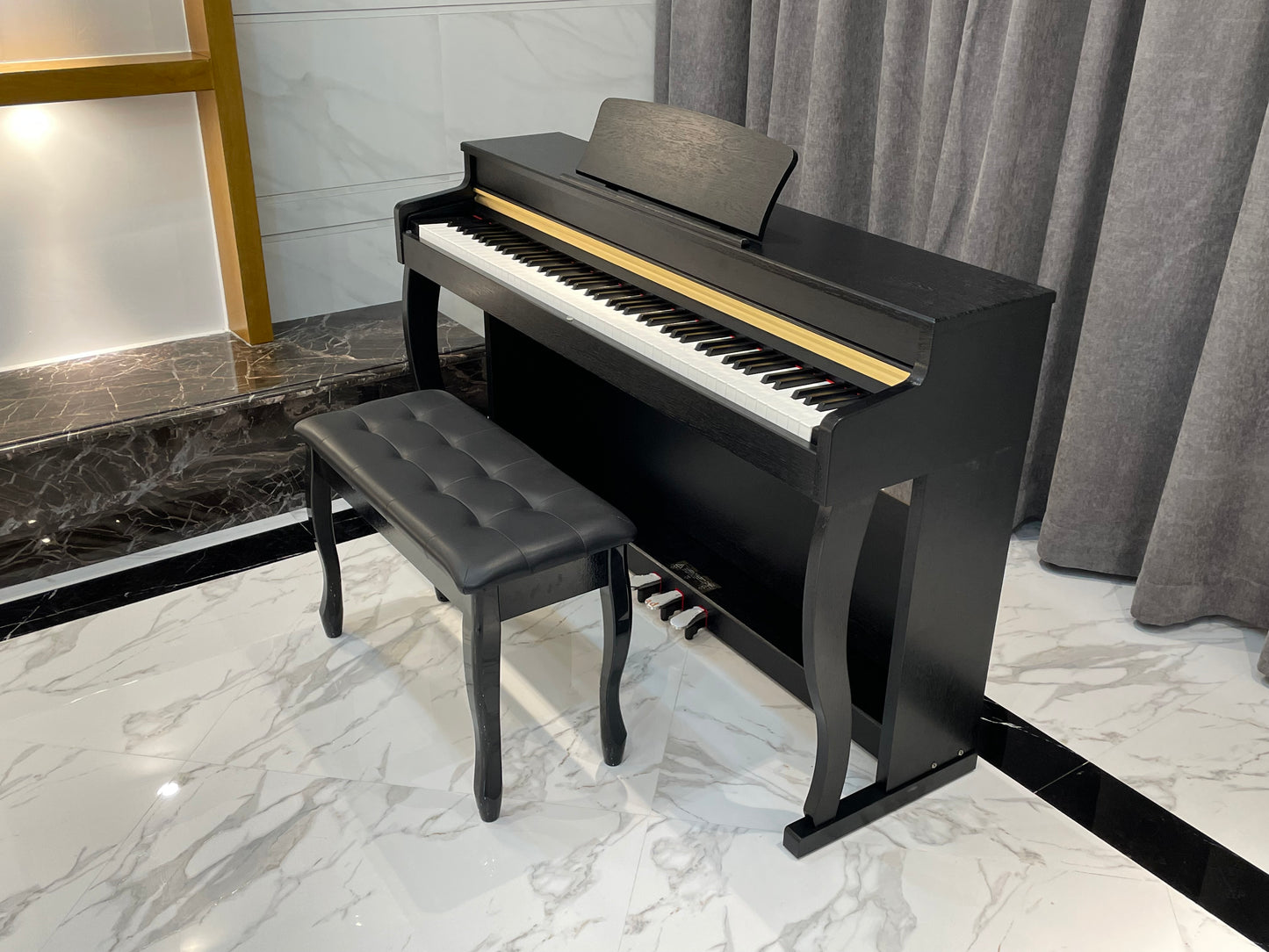 AUCN Piano - XH8006 Progressive Graded Fully Weighted Hammer Action Keys (Sliding Lid Design)