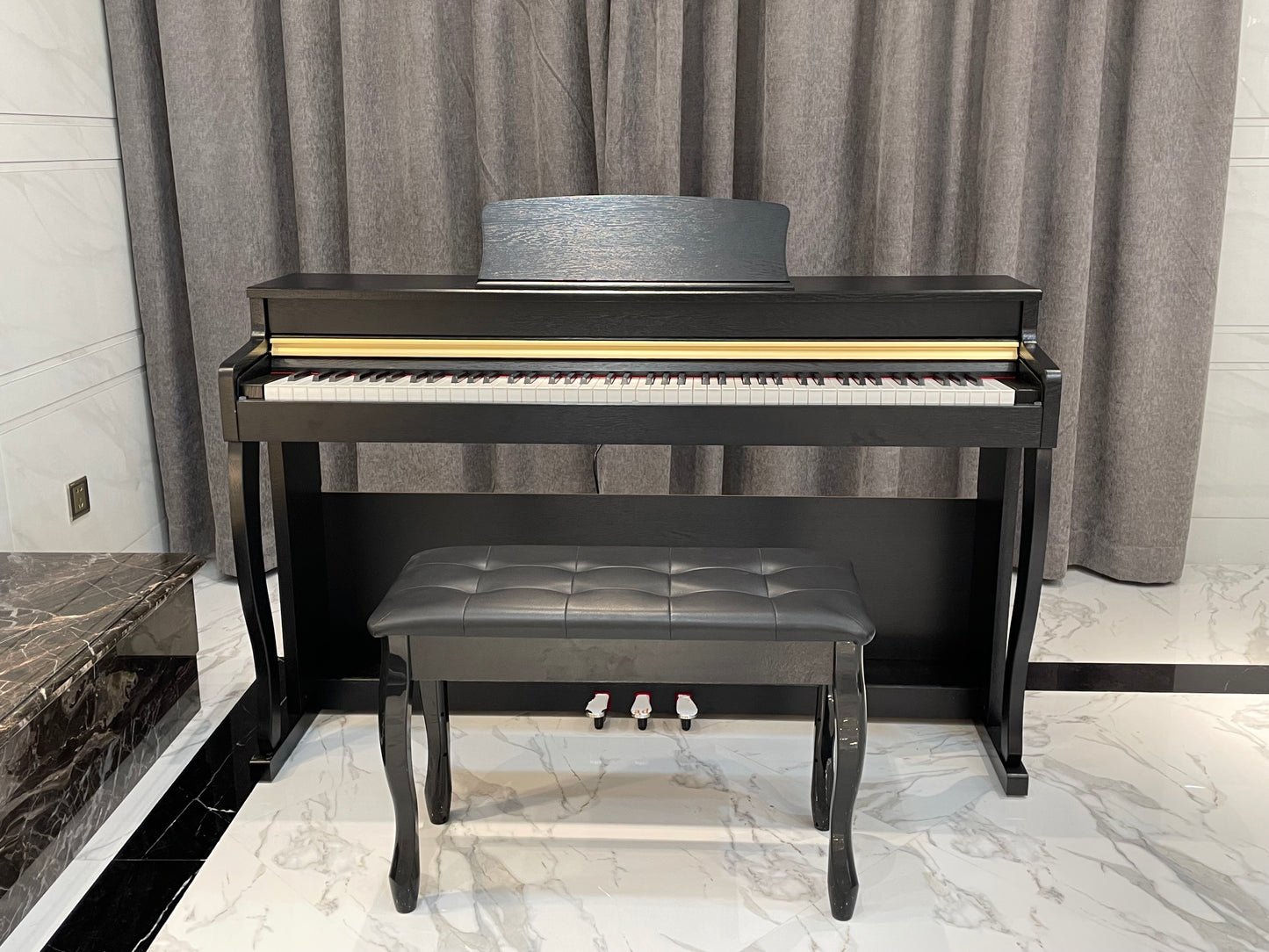 AUCN Piano - XH8006 Progressive Graded Fully Weighted Hammer Action Keys (Sliding Lid Design)