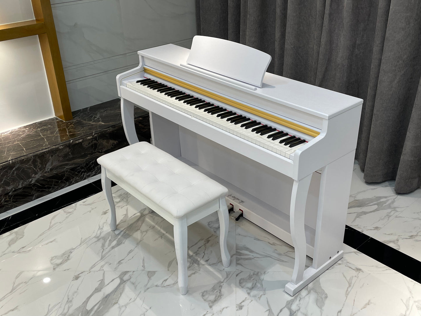 AUCN Piano - XH8006 Progressive Graded Fully Weighted Hammer Action Keys (Sliding Lid Design)