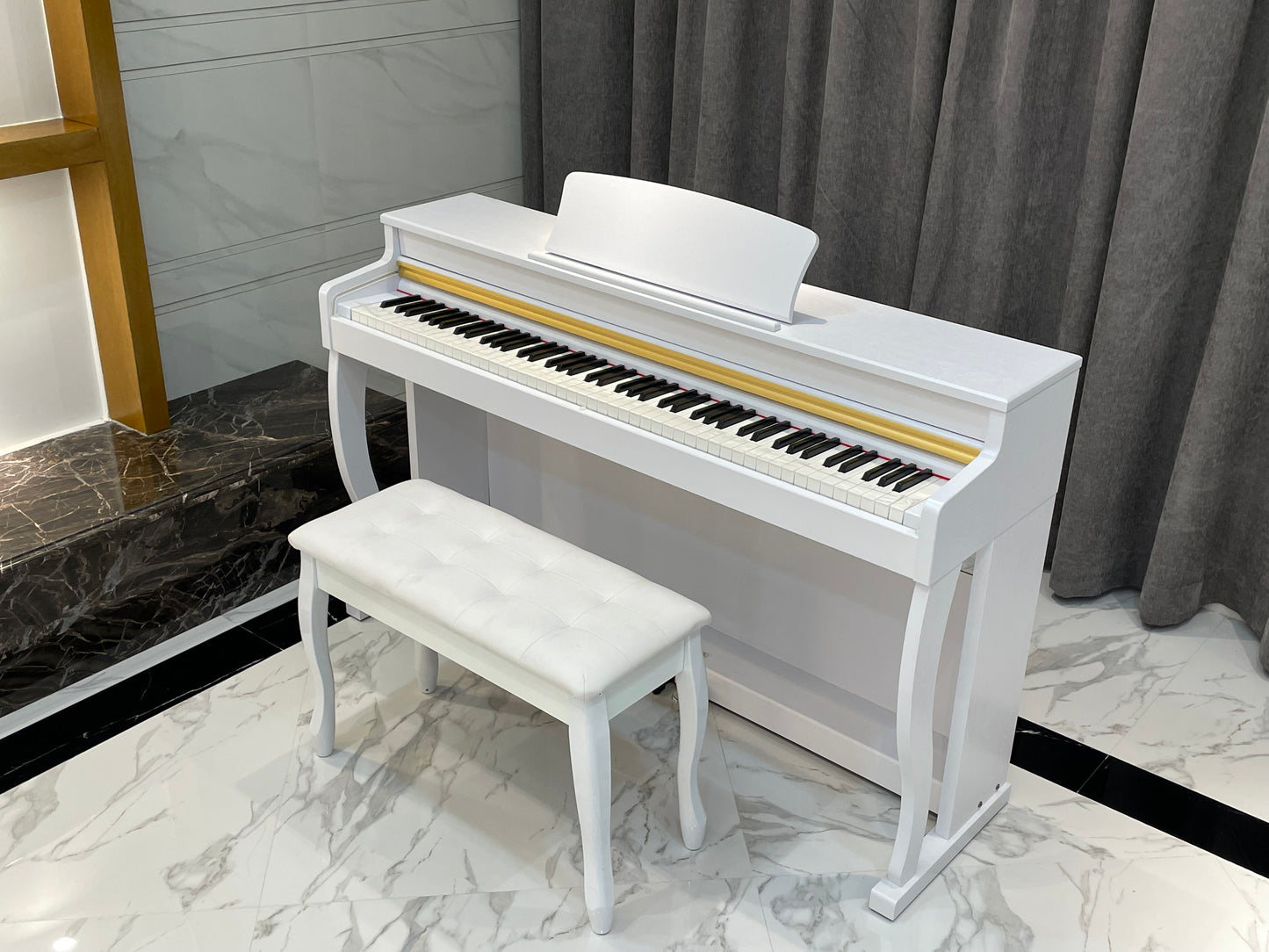 AUCN Piano - XH8006 Progressive Graded Fully Weighted Hammer Action Keys (Sliding Lid Design)