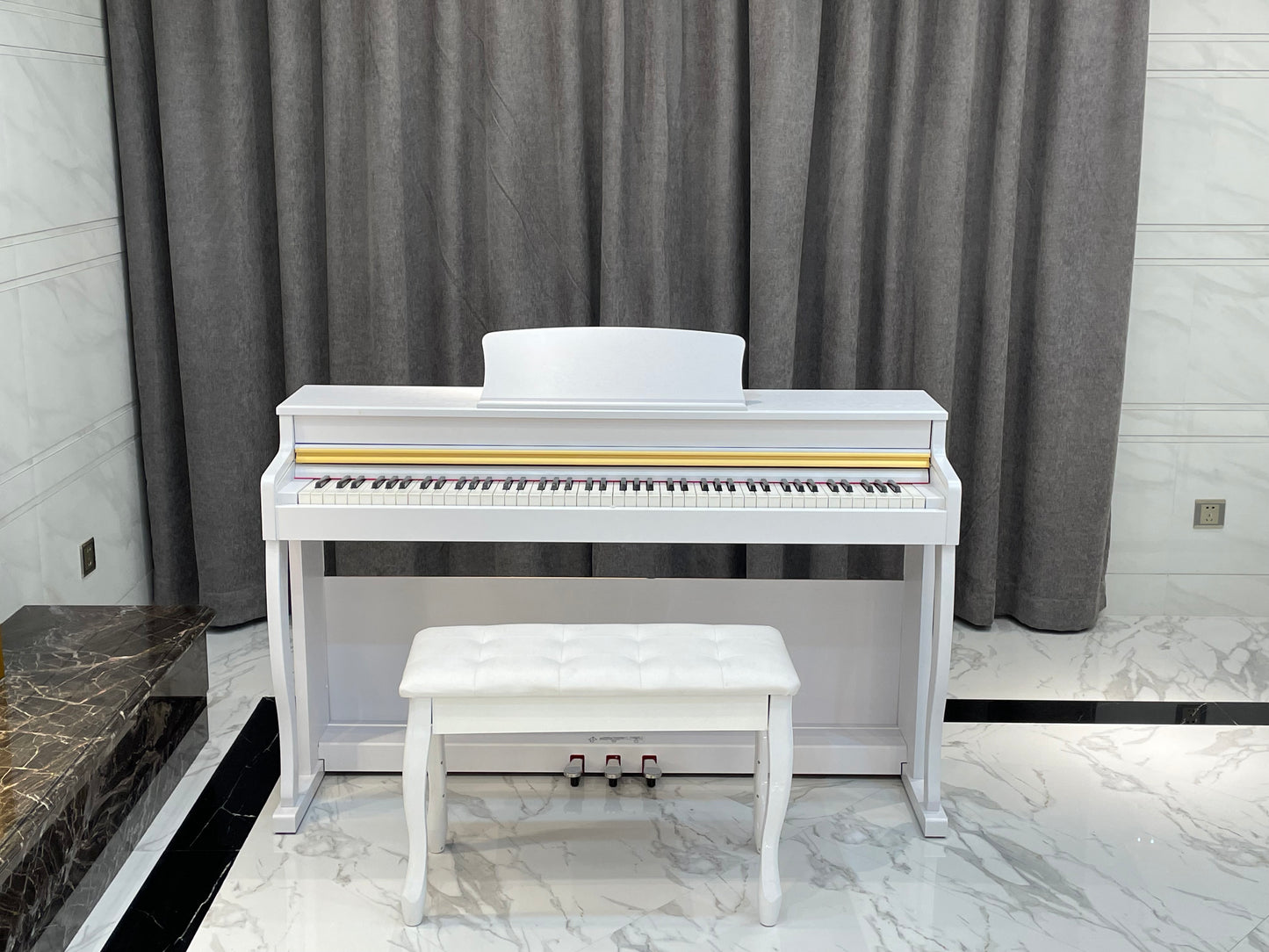 AUCN Piano - XH8006 Progressive Graded Fully Weighted Hammer Action Keys (Sliding Lid Design)