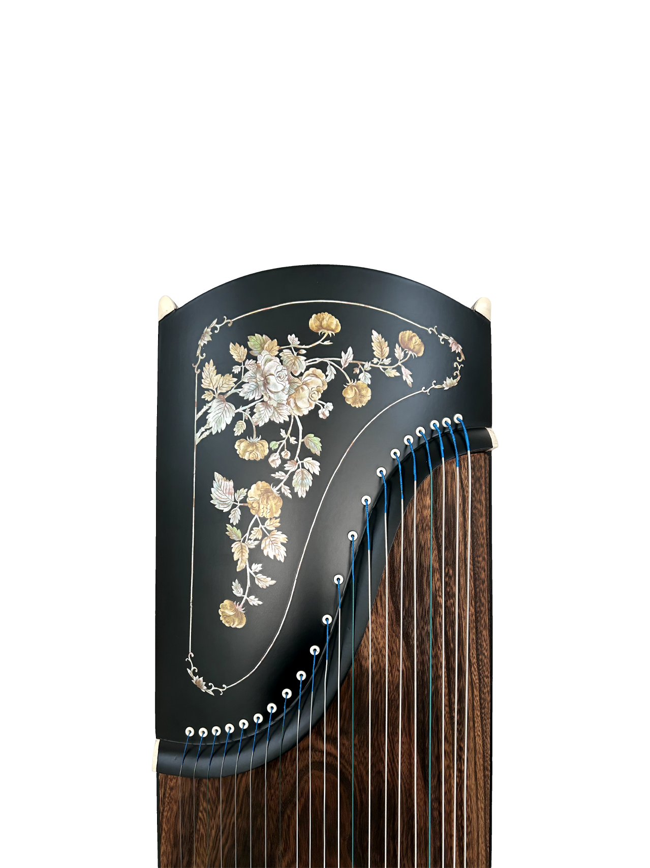 Yayun Guzheng - Black Peony Rosewood Guzheng