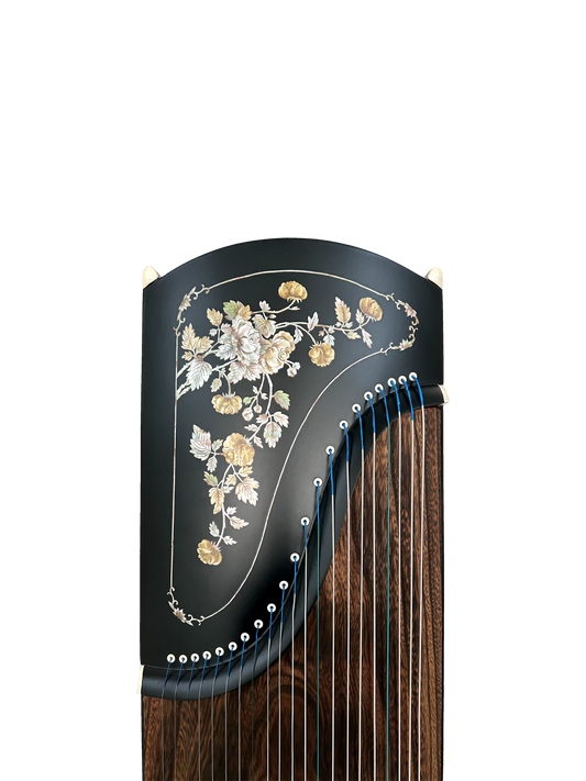 Yayun Guzheng - Black Peony Rosewood Guzheng