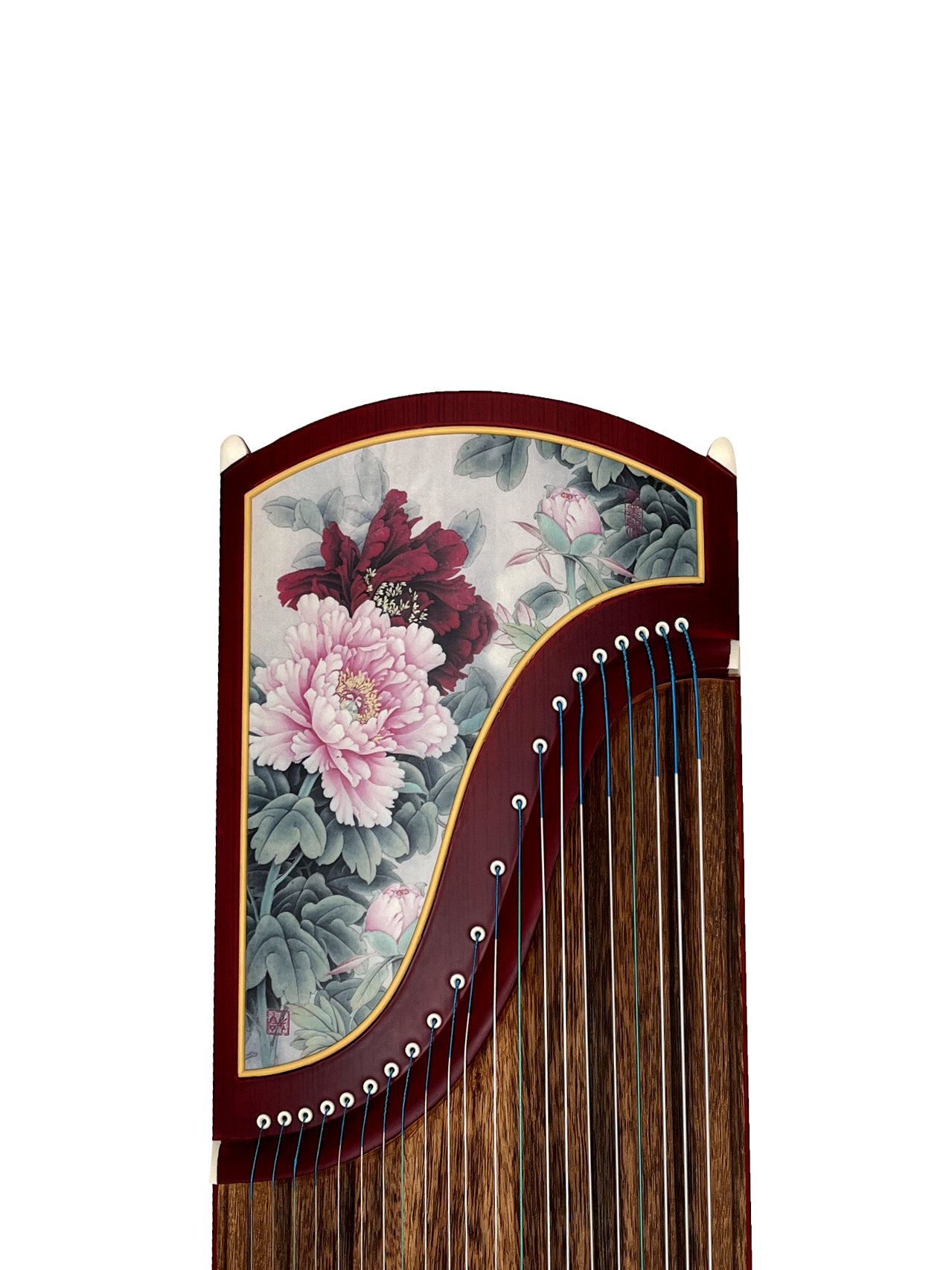 Yayun Guzheng -  Red Peony Rosewood Guzheng