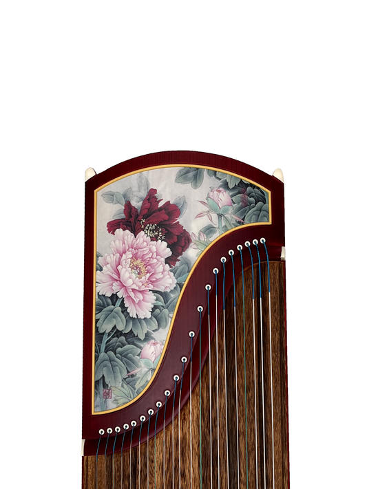 Yayun Guzheng -  Red Peony Rosewood Guzheng